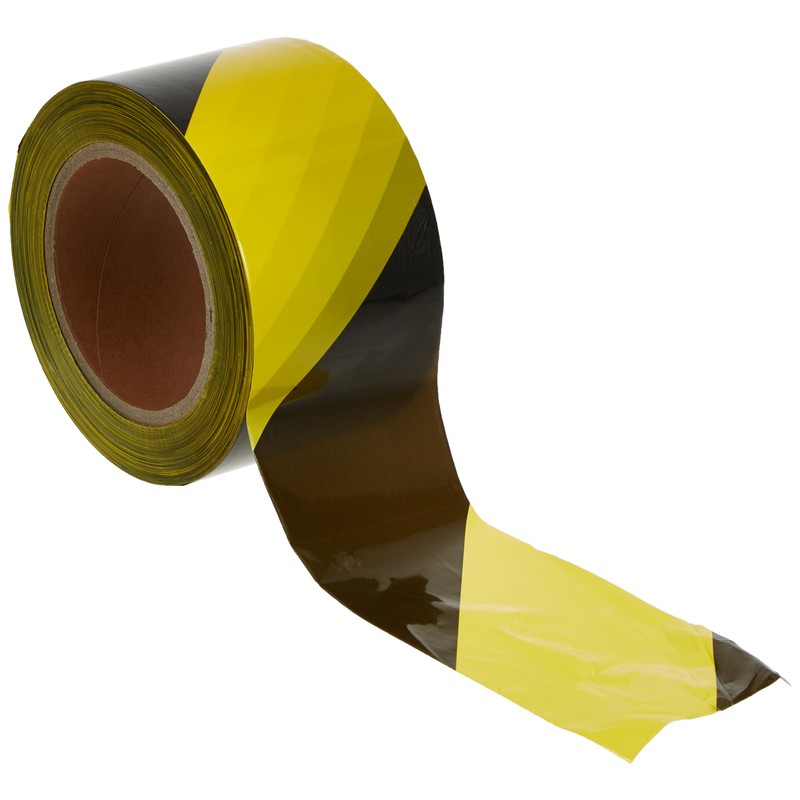 Faithfull Absperrband, 70 mm x 500 m, Schwarz/Gelb