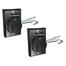 Solus SCO-338 120V Grounded Convenience Electrical Outlet for Outdoor Lamp Post and Poles, Energy Saving and Weather Resistant, UL Listed, Black, Pack of 2