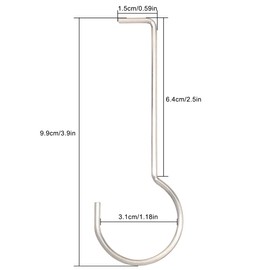 FMHXG 3PCS Kitchen Bathroom Floor Drain Hooks Stainless Steel Floor Drain Puller Silver Roof Shower Gutter Handheld Accessory For Drain Grate Daily Cleaning