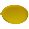 30 x Plastic Shipping Containers Flat Yellow Lids 90 ml