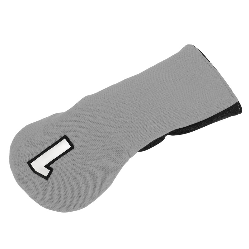 Golf Club Cover Mixed Fabric Head Protector Knitted Polyester Waterproof