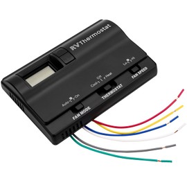 JERBOR Digital Thermostat Replacement for Heat Cool T-Stat Wall Thermostat, RV Thermostat Compatible for Coleman 83303362 with Instruction Manual