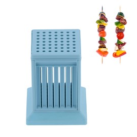 YUUGAA Meat Skewer Maker, 49 Hole Kebab Maker, BBQ Making Tool for Outdoor Kitchen