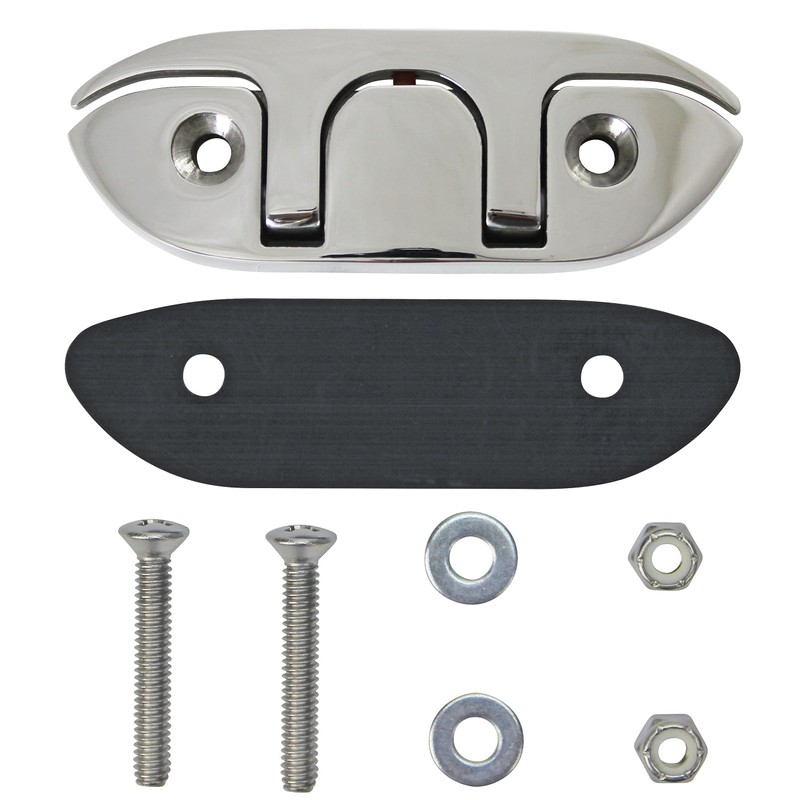 Extreme Max 3006.6631.4 Folding Stainless Steel Cleat - 4-1/2”, Value