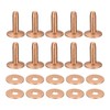 QUARKZMAN Set of 10 Copper Rivets and Cutters 9 x