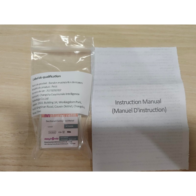 EASYTODENTA Dental Matrix Bands 50PCS Sectional Contoured Metal Matrices System