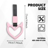 HQRNYP 2PCS Devil Heart Handle Rings, Heart Car Handle Strap,