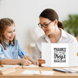 D24TIME Graduation Thank You Card for Teacher - You Are the Best Teacher Guest Book for Professors 2025 Graduation Signature Book for College High School