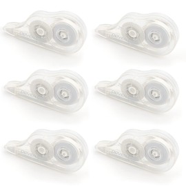 Correction Tape, 6 Pcs White Out Tape, 18m/59Ft Transparent Correction Tape for Note Taking