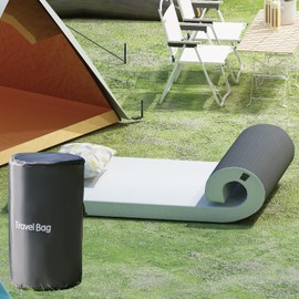 Dyonery CertiPUR-US Memory Foam Camping Mattress Small (72"×24"×2.5"), Portable Roll Up Sleep Mat for Travel, Floor, Tent, Outdoor Tent Mattress Pad, Removable Cover Travel Bag