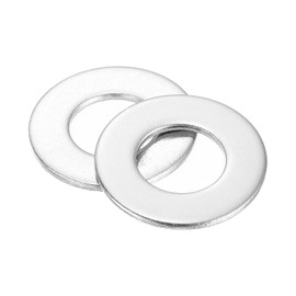 sourcing map 50Pcs 7/16 Flat Washer, 304 Stainless Steel 0.469" ID x 0.922" OD x 0.065" Thick for Bolt Screw, Factories Repair, Kitchens, Shops, and Outdoor Construction, Silver