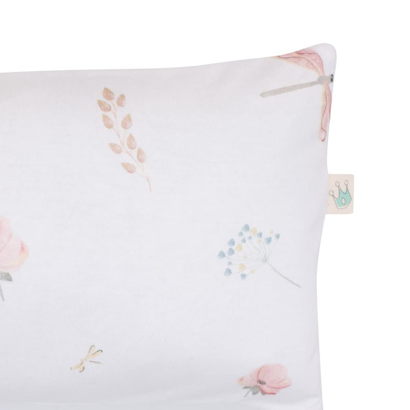 JYOKO Kids Toddler Pillow with Washable Cover 100% Cotton Cover