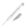 Silver Hand Drill Precision Pin Vise with 10 Pieces HSS