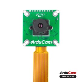 Arducam for Raspberry Pi Camera Module 60fps Global Shutter Camera 1.58MP IMX296 Camera with M12 Lens Equipped with 15-22pin FPC Flexible Cable for Raspberry Pi 5, 3, 4 A/B