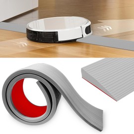 Non-Slip Rubber Threshold Ramp 90 x 8 x 2 cm for Wheelchair, Stroller, Walker, Scooter, Grey