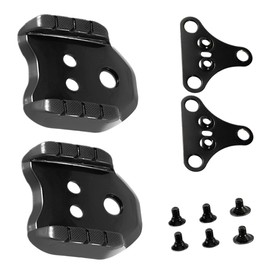 Hsthe Sea Bike Pedal Adapter, Metal Double Cleat Bike Pedal Adapters, Bicycle Pedals Converter Compatible with Mountain Biking, Road Cycling Pedals