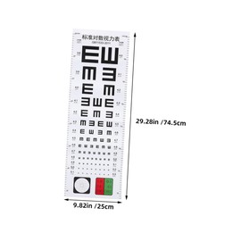 ULTECHNOVO 2pcs Cartoon Visual Eye Test Chart for Children Standard Wall Hanging Eye Exam Chart for Home Use Accurate Testing for Adults and Boys and Girls
