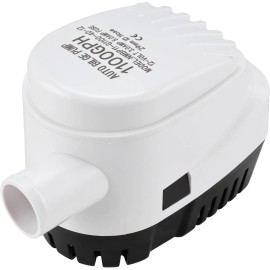 Amarine Made 12V 1100 GPH Automatic Submersible Bilge Pump w/ Float Switch for Boat RV Marine