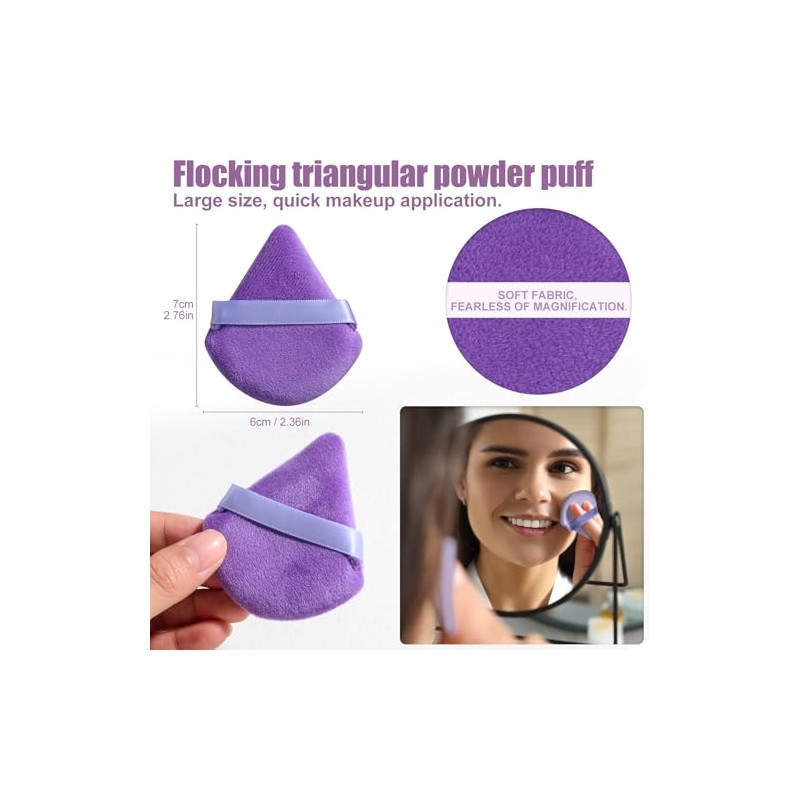 BS-MALL Set De 28 Brochas De Maquillaje Brocha Triangular Premium