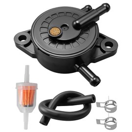 Fuel Pump Fit for John Deere MIU10913 X520 X540 Z840A Kawasaki FH381V FH430V FH500V FH580V FH601D Engine Lawn Tractor, Mower Fuel Pump with Filter and Oil Hose Kit