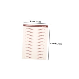 Healeved Natural Hair-like Eyebrow Stickers Brown 3d Eyebrow Transfers Perfect for Women