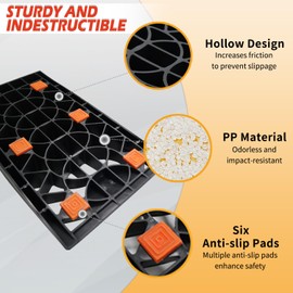 1 Pack Low Profile Car Ramps for Oil Changes 2.4'' High Portable Ramp Special for Lower Cars and Trailer Tire Change, for Car Lift Vehicle Maintenance for Garage