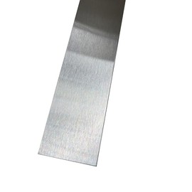 Grade 304 Stainless Steel #4 Brushed Sheet Metal Gap Filler Finishing Strip Trim, 20ga (36 inch Long, 2.5 inch Wide)