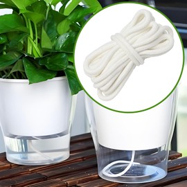 KVMORZE 50 Ft 1/4 ‘’ Plants Self Watering Wick Cord for Vacation Self-Watering Planter Pot DIY Automatic Watering Device System, Capillary Wick Rope for Potted Plant Sitter Drip Waterer (1/4 inch)
