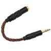 4.4mm Balanced Female to 3.5mm Stereo Male Adapter Cable Gold
