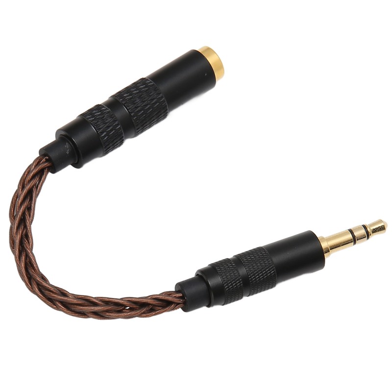4.4mm Balanced Female to 3.5mm Stereo Male Adapter Cable Gold