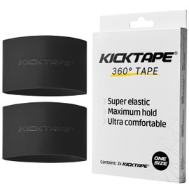 KICKTAPE® Football Shin Pads Holder, Made of Extremely Gentle Material for Shin Pads Football Men, Women & Kids, Non-Slip and Washable, Football, Shin Guard Holder, Black