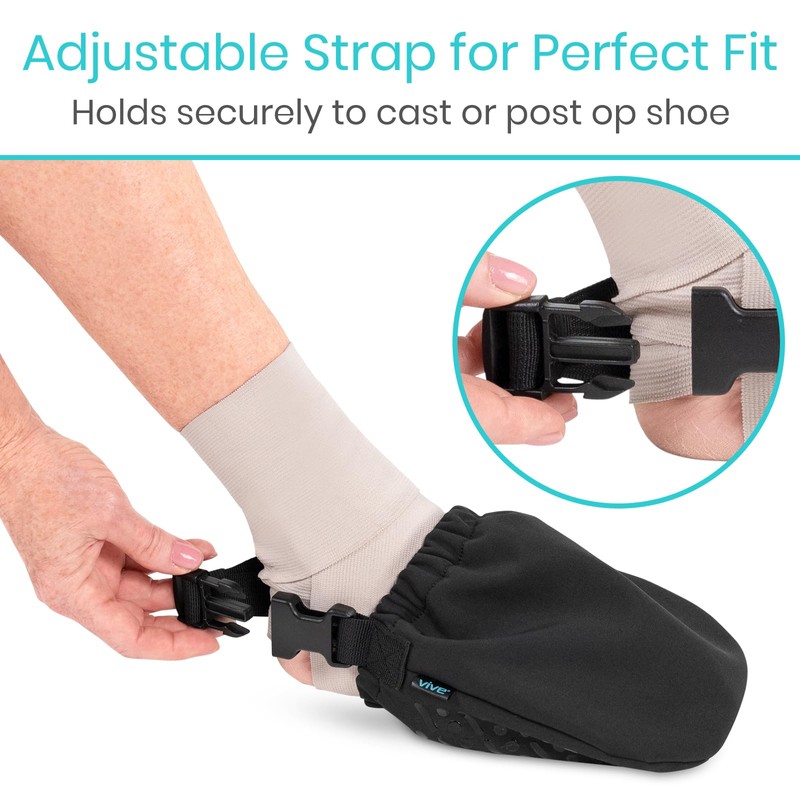 Vive Cast Sock Cover for Foot - Soft Toe Protector
