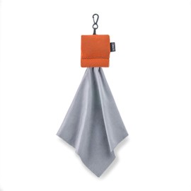 Carson Stuff-It Pro Microfiber Lens Cloth Cleaning System for Glasses, Smartphones, Tablets, Optics, Lenses, Cameras and More, 8.0'' x 8.0'' - Orange (SN-80OR)