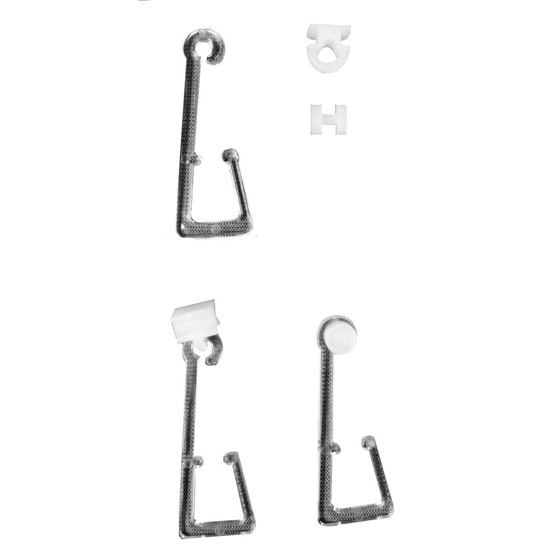 Home fashion 070520-0797 Eyelet Glider Transparent 5 cm