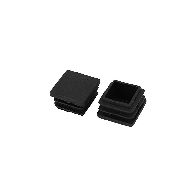 sourcingmap 20mm x 20mm Plastic Square Shaped Blanking End Cap