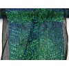 New Creations Fabric And Foam Inc Green Iridescent Geometric Sequins