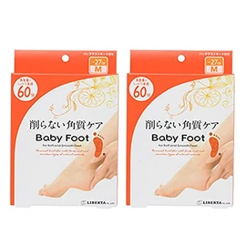 [Set of 2] Baby Foot Easy Pack, 60-Minute Type, Size M