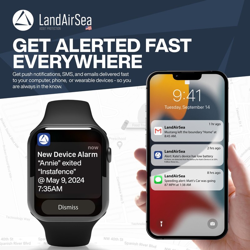 LandAirSea Sync GPS Tracker - 8.95 per month. Full Global