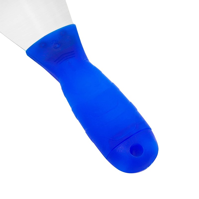 Putty Knife, 3 Inch Metal Steel Scraper, Plastic Handle Spackle