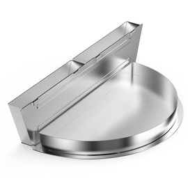 Charkettle Drip Pan with Removable Water Reservoirs/Charcoal Divider, Stainless Steel Water Catch Tray, BBQ Grill Accessories Compatible with Weber 22" Charcoal Kettle Grills