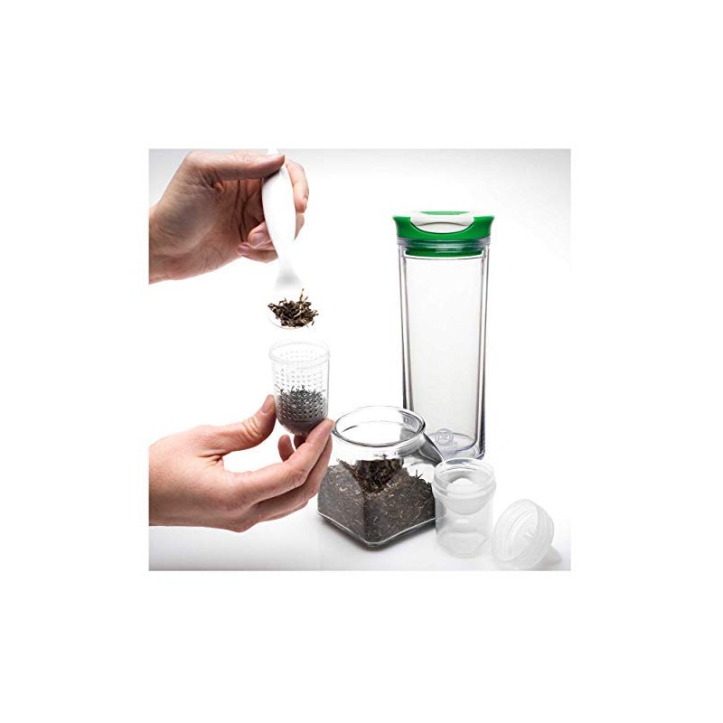 Zak! Designs Hayden Insulated Travel Tumbler for Tea, Emerald, 16.5-Ounces