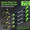 Bolvixor 4 Pack Car Tie Down Straps for Trailers -