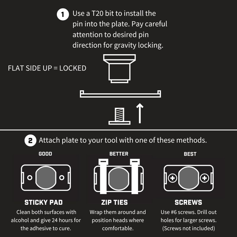 PinPal Pro | Universal Tool Holster - Gravity Locking Clip-On