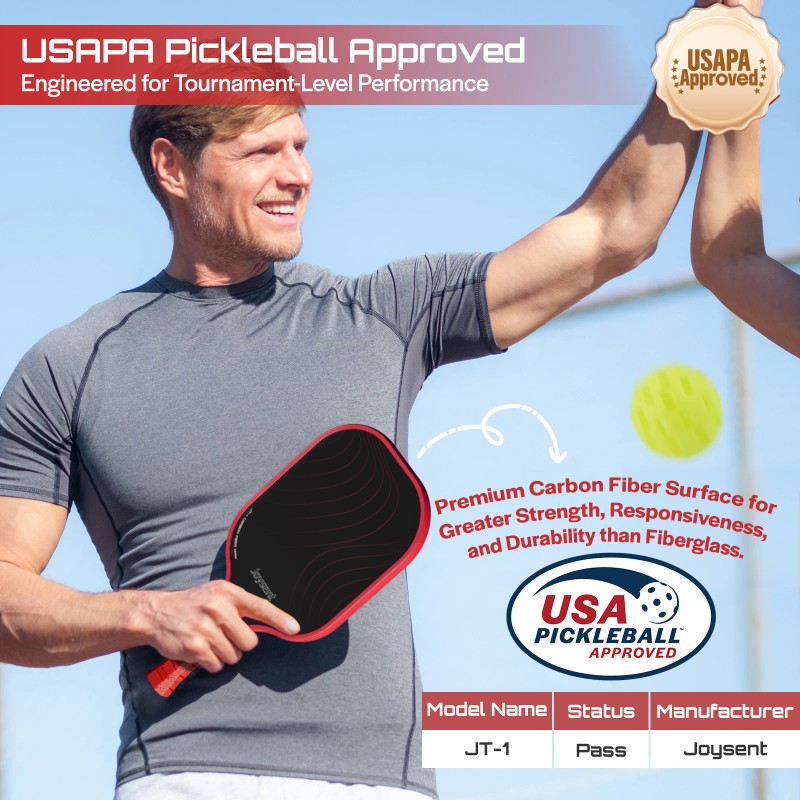 Pro Carbon Fiber Pickleball Paddle 14mm Paddle Durable Racket Custom