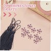 LALAFINA Cherry Blossom Pink Flatback Rhinestones Round Gems for DIY