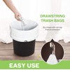 1.2 Gallon 220pcs Strong Drawstring Trash Bags Garbage Bags by