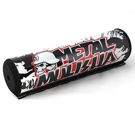 Short Deluxe Design Professional Crossbar Handlebar Protector Pads for 7.9" (Metal Mulisha)