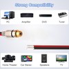 RUNCCI-YUN 2PCS Speaker Wire RCA Female Plug Jack Connector Adapter