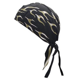 kakatrend Bandana Cap, 100% Cotton, UV Protection, Sweatproof, Bandana, Paisley Pattern, Quick Drying, Sweat Absorbent, Pirate Hat, Men's, Breathable Material, Doo Rag, Skull Cap, Anti-UV, For Outdoor