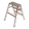 Undercat 3 Step Ladder, Acrylic Folding Step Stool with Wide